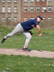 Florian beim Pitching