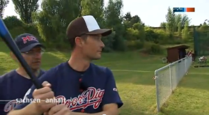 MDR Sachsen-Anhalt zu Gast beim Baseball-Training